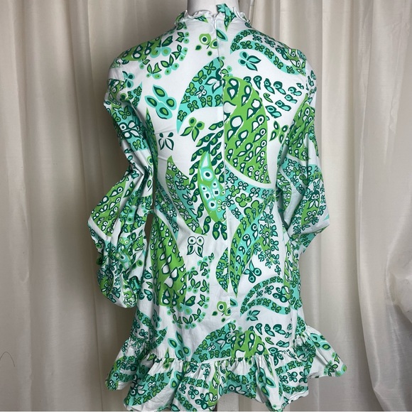 STAUD Carolina Butterfly Puffy Sleeve Minidress - Picture 4 of 16